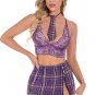 Follow The Rules Plaid Bra Set