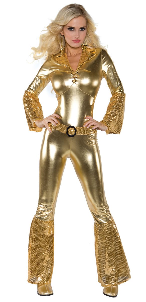 Gold Sequin Jumpsuit Costume