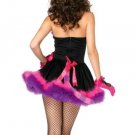 Contrast Fluffy Costume