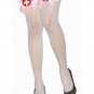 Sheer Thigh High Stocking with Satin Bow Top