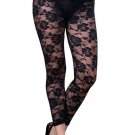 Sexy Rose Floral Lace Tights Leggings Slim Pants