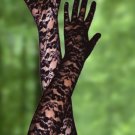 Floral Full Lace Elbow Length Gloves