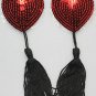 Sexy Silicone Heart Sequin Nipple Cover Pasties