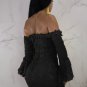 Sexy Off The Shoulder Strappy Lace Embroidery Bodycon Dress