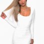 Sexy Backless Long Sleeve Bodycon Clubwear Midi Dress