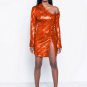Sexy Cold Shoulder Long Sleeves Bodycon Dress