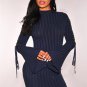 Solid Color Long Sleeve Bodycon Dress