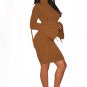 Solid Color Long Sleeve Bodycon Dress