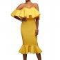 Sexy Ruffle Bodycon Dress