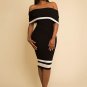 Patchwork Backless Flounce Bodycon Dress