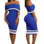 Patchwork Backless Flounce Bodycon Dress