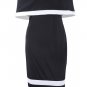 Patchwork Backless Flounce Bodycon Dress