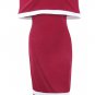 Patchwork Backless Flounce Bodycon Dress