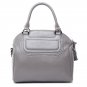 Classic Genuine Leather Tote Handbag with Tassel