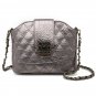 Quilted Genuine Leather Mini Shoulder Bag