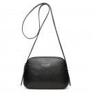 Chic Mini Genuine Leather Tote Shoulder Bag Double Zipper