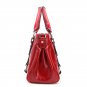 Large Belt Accent Genuine Leather Tote Bag
