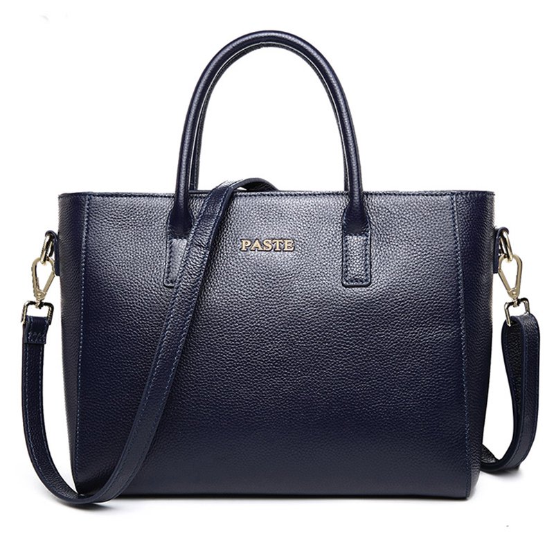 Lady Soft Genuine Leather Vintage Shoulder Handbag Tote Top-handle Big Capacity