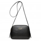Chic Mini Genuine Leather Tote Shoulder Bag Double Zipper