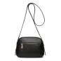 Chic Mini Genuine Leather Tote Shoulder Bag Double Zipper
