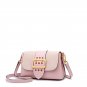 Women's Metal Button Shoulder Bag Messenger Bag