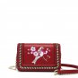 Embroidered Shoulder Messenger Bag