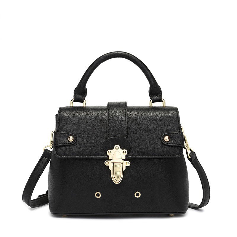 Women's Metal Buckle Shoulder Messenger Handbag