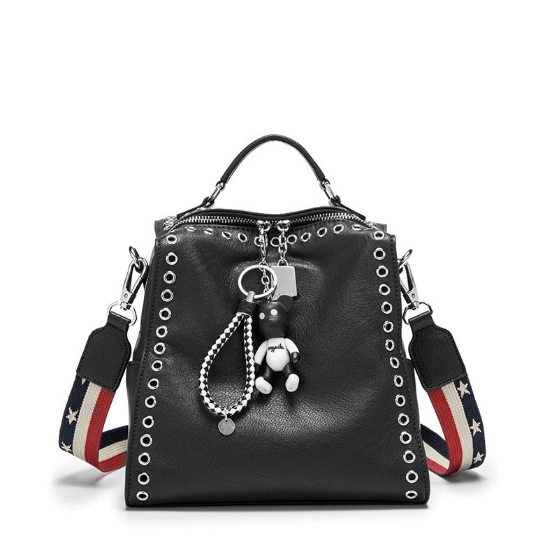 PU Rivet Fashion Backpack Student Bag