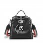 PU Rivet Fashion Backpack Student Bag