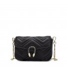 Women's PU Leather Metal Chain Casual Shoulder Bag