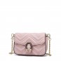 Women's PU Leather Metal Chain Casual Shoulder Bag
