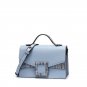 Women's PU Leather Casual Shoulder Bag Contrast Color Handbags