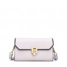 Metals Buckle PU Leather Shoulder Bag