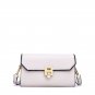 Metals Buckle PU Leather Shoulder Bag