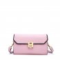 Metals Buckle PU Leather Shoulder Bag