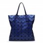 Geometric Rhombic Tote Bag Glossy PU Leather Shoulder Bag Top-handle Handbags