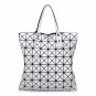 Geometric Rhombic Tote Bag Glossy PU Leather Shoulder Bag Top-handle Handbags