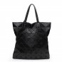 Geometric Rhombic Tote Bag Glossy PU Leather Shoulder Bag Top-handle Handbags