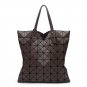 Geometric Rhombic Tote Bag Glossy PU Leather Shoulder Bag Top-handle Handbags