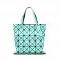 Women's PU Leather Geometric Diamond Split Joint Shoulder Bag Top Handle Bag