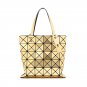 Women's PU Leather Geometric Diamond Split Joint Shoulder Bag Top Handle Bag