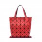 Women's PU Leather Geometric Diamond Split Joint Shoulder Bag Top Handle Bag