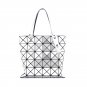 Women's PU Leather Geometric Diamond Split Joint Shoulder Bag Top Handle Bag