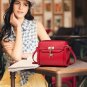 Women's Genuine Leather Fawn Pendant Shell Shoulder Bag