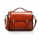 Women's Leather Magnetic Buckle Shoulder Bag Tote Satchel Handbags