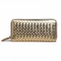Zipper Woven PU Wallet Purse