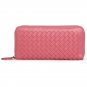Zipper Woven PU Wallet Purse