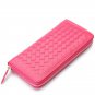 Zipper Woven PU Wallet Purse