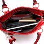 Large Belt Accent Genuine Leather Tote Bag