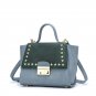 Womens Rivet Tote Handbag Shoulder Bag